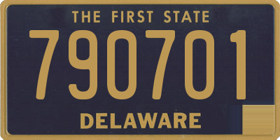 DE license plate 790701