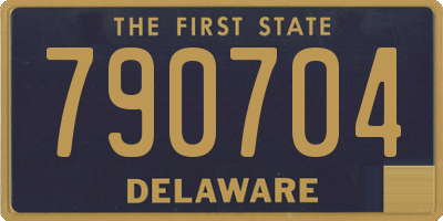 DE license plate 790704