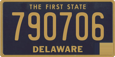 DE license plate 790706