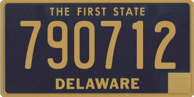 DE license plate 790712