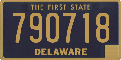 DE license plate 790718