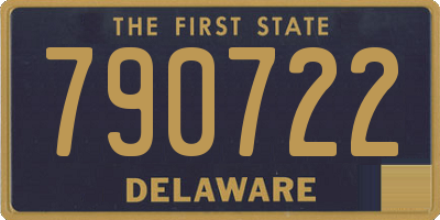 DE license plate 790722