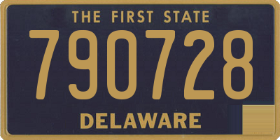 DE license plate 790728
