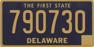 DE license plate 790730