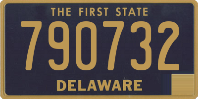 DE license plate 790732