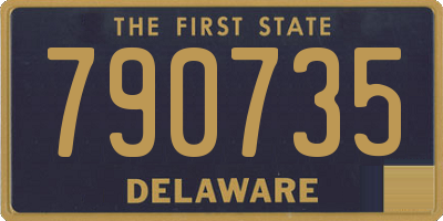 DE license plate 790735