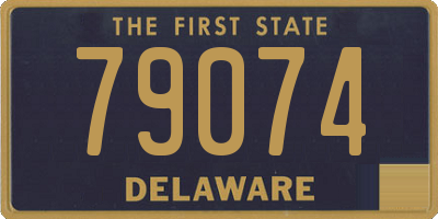 DE license plate 79074