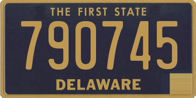 DE license plate 790745
