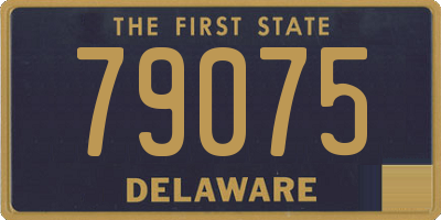DE license plate 79075