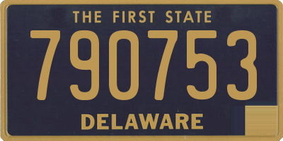 DE license plate 790753
