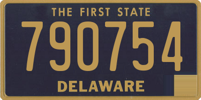 DE license plate 790754