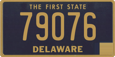 DE license plate 79076