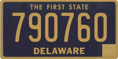 DE license plate 790760