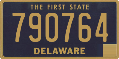DE license plate 790764
