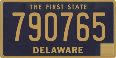DE license plate 790765