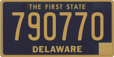 DE license plate 790770