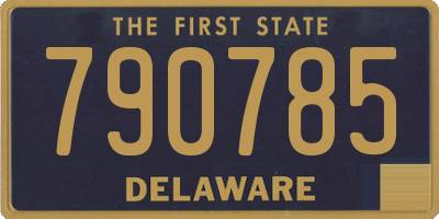 DE license plate 790785