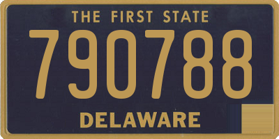 DE license plate 790788