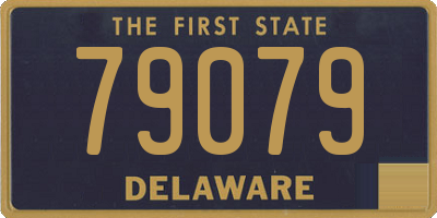 DE license plate 79079