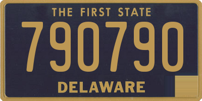 DE license plate 790790