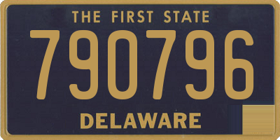 DE license plate 790796