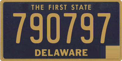 DE license plate 790797