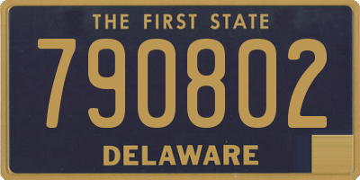 DE license plate 790802