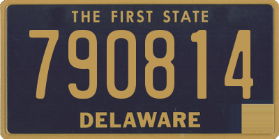DE license plate 790814
