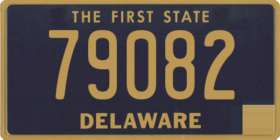 DE license plate 79082