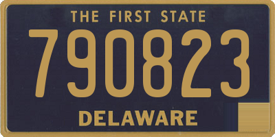 DE license plate 790823