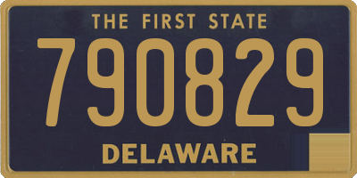 DE license plate 790829