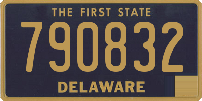 DE license plate 790832