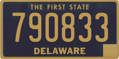 DE license plate 790833