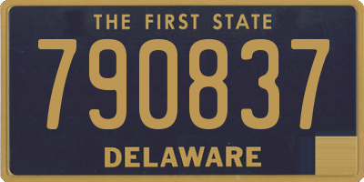 DE license plate 790837