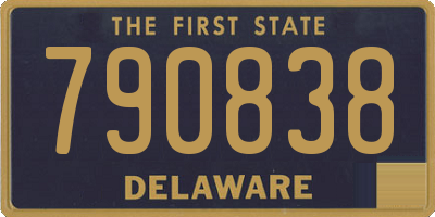 DE license plate 790838