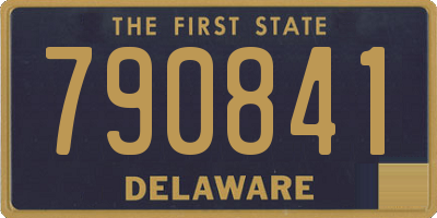 DE license plate 790841