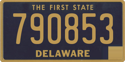 DE license plate 790853