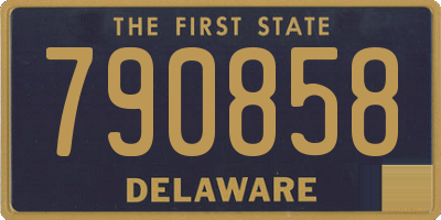 DE license plate 790858