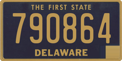 DE license plate 790864