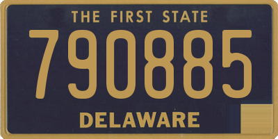 DE license plate 790885