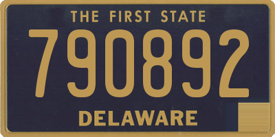 DE license plate 790892