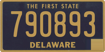 DE license plate 790893