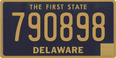 DE license plate 790898