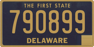 DE license plate 790899