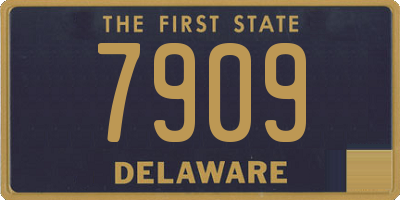 DE license plate 7909