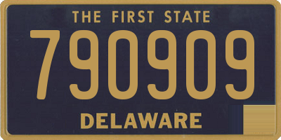 DE license plate 790909