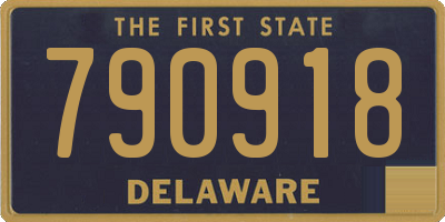 DE license plate 790918