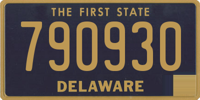 DE license plate 790930