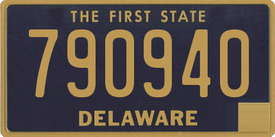 DE license plate 790940