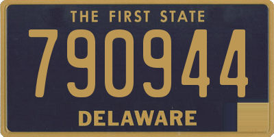 DE license plate 790944